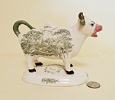 Kent style cow creamer from Stoke-on-Trent museum