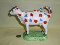 Swansea Cambrian cow creamer reproduction, side