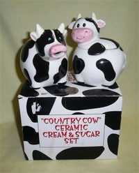 Giftco cow creamer and sugar